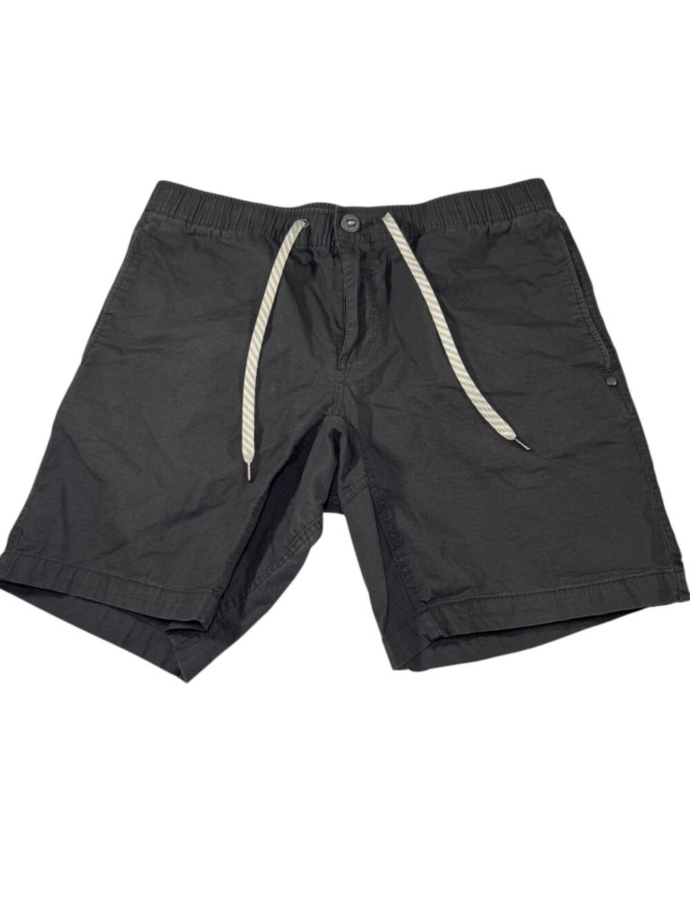 Vuori Mens Gray Ripstop Outdoor Climbing Shorts Size Large Hiking Drawstring